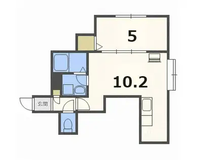 グランデプレシア宮の沢(1LDK/2階)の間取り写真