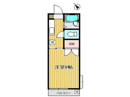 サンハイツ(1K/1階)の間取り写真