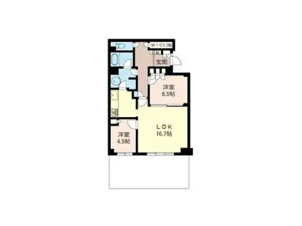 コモア六浦 六番館(2SLDK/2階)の間取り写真