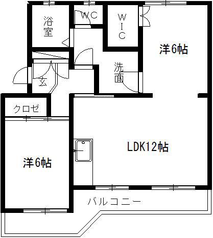 神谷マンション(1LDK/3階)の間取り写真