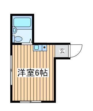 クレセントティーエム(ワンルーム/2階)の間取り写真