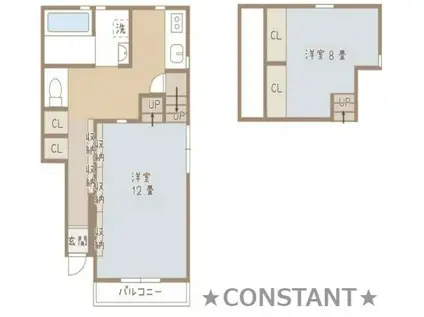 ココカラハウス庄町(1SK/1階)の間取り写真