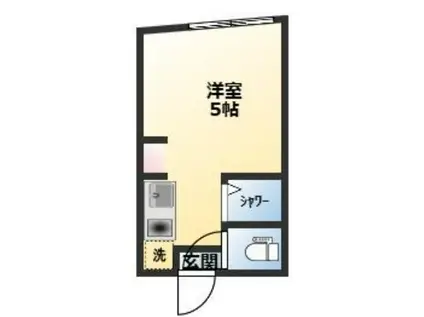 アーバンプレイス中野坂上IIIA(ワンルーム/1階)の間取り写真