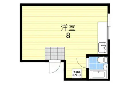 双流マンション(ワンルーム/2階)の間取り写真
