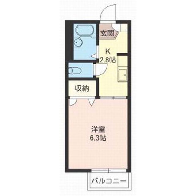 LAUREL ISIZAKI I(1K/2階)の間取り写真
