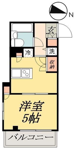 ワコーレエレガンス金町II(1K/3階)の間取り写真