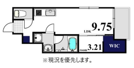 MOVE旭園サウス(1LDK/2階)の間取り写真
