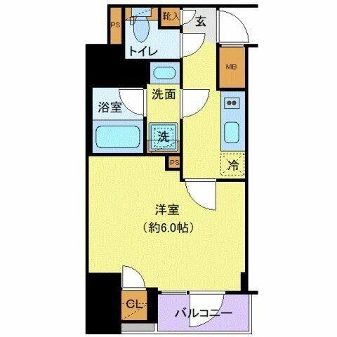 シーフォルム大森(1K/9階)の間取り写真