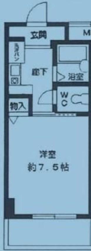 エクセルコート西宮(1K/4階)の間取り写真