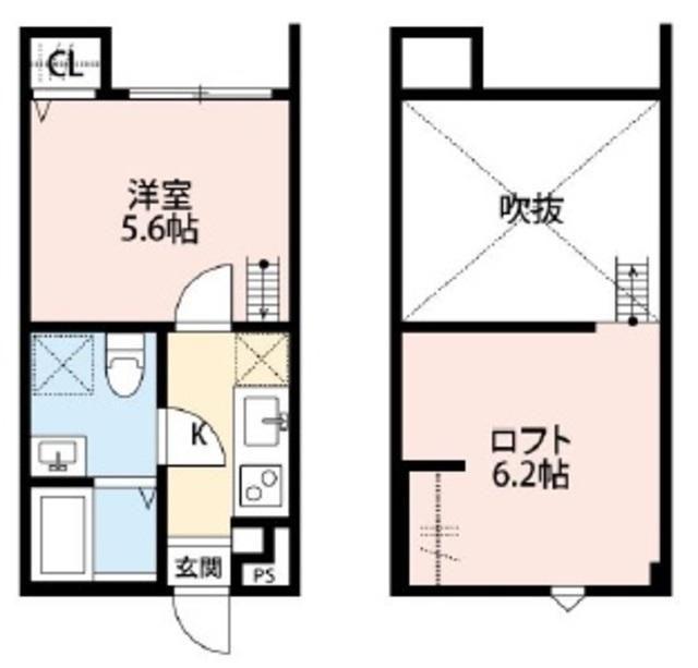 クラリエール東川口(1K/1階)の間取り写真