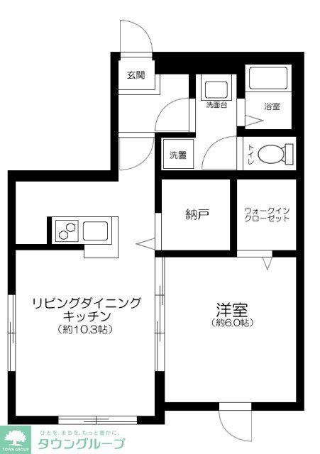 マーレ上北沢(1LDK/2階)の間取り写真