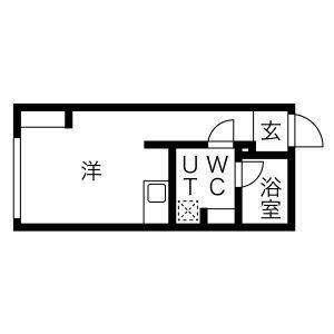 LUDENS新板橋III(ワンルーム/2階)の間取り写真