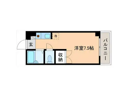 ソルメゾン(ワンルーム/3階)の間取り写真