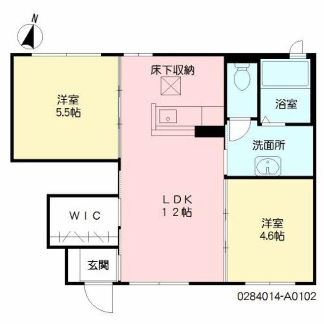 ロトガーデン(2LDK/1階)の間取り写真