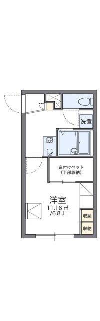 レオパレスみゆき荘(1K/2階)の間取り写真