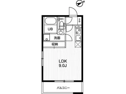 代官山青葉台マンション(ワンルーム/3階)の間取り写真