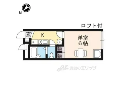 レオパレス日新大津(1K/2階)の間取り写真