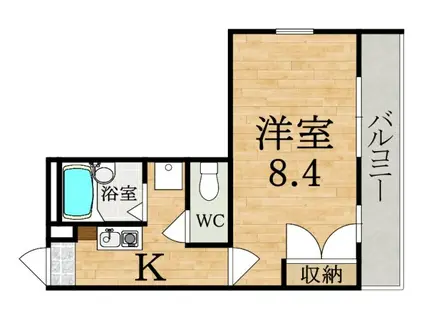 レオパレスHIRATAPARTII(1K/2階)の間取り写真