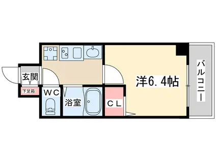 エステムコート梅田・天神橋リバーフロント(1K/4階)の間取り写真