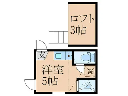 ソフィアバード(ワンルーム/2階)の間取り写真