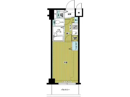 トーシンフェニックス落合公園(1K/3階)の間取り写真