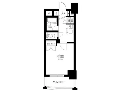 セジョリ南品川(1K/1階)の間取り写真