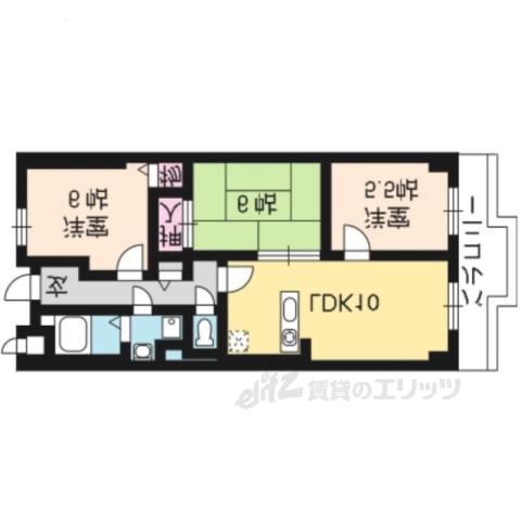 ラポート小林(3LDK/3階)の間取り写真