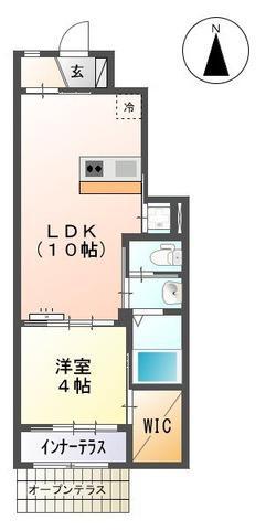 SEEDLING HILL 2G II(1LDK/1階)の間取り写真
