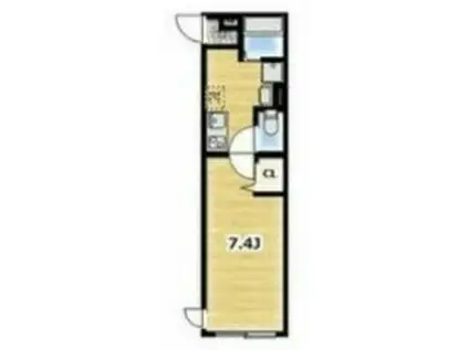 ベラ ビスタ海老名(1K/3階)の間取り写真