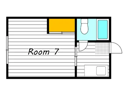 ソラータ京山A棟(1K/1階)の間取り写真