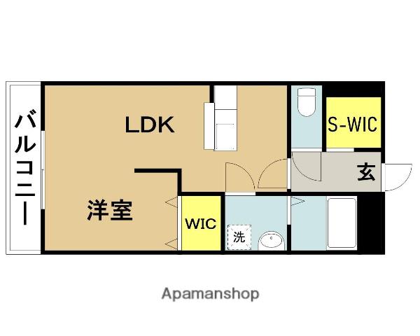 KO OLINA YANAGIMARU(1LDK/6階)の間取り写真