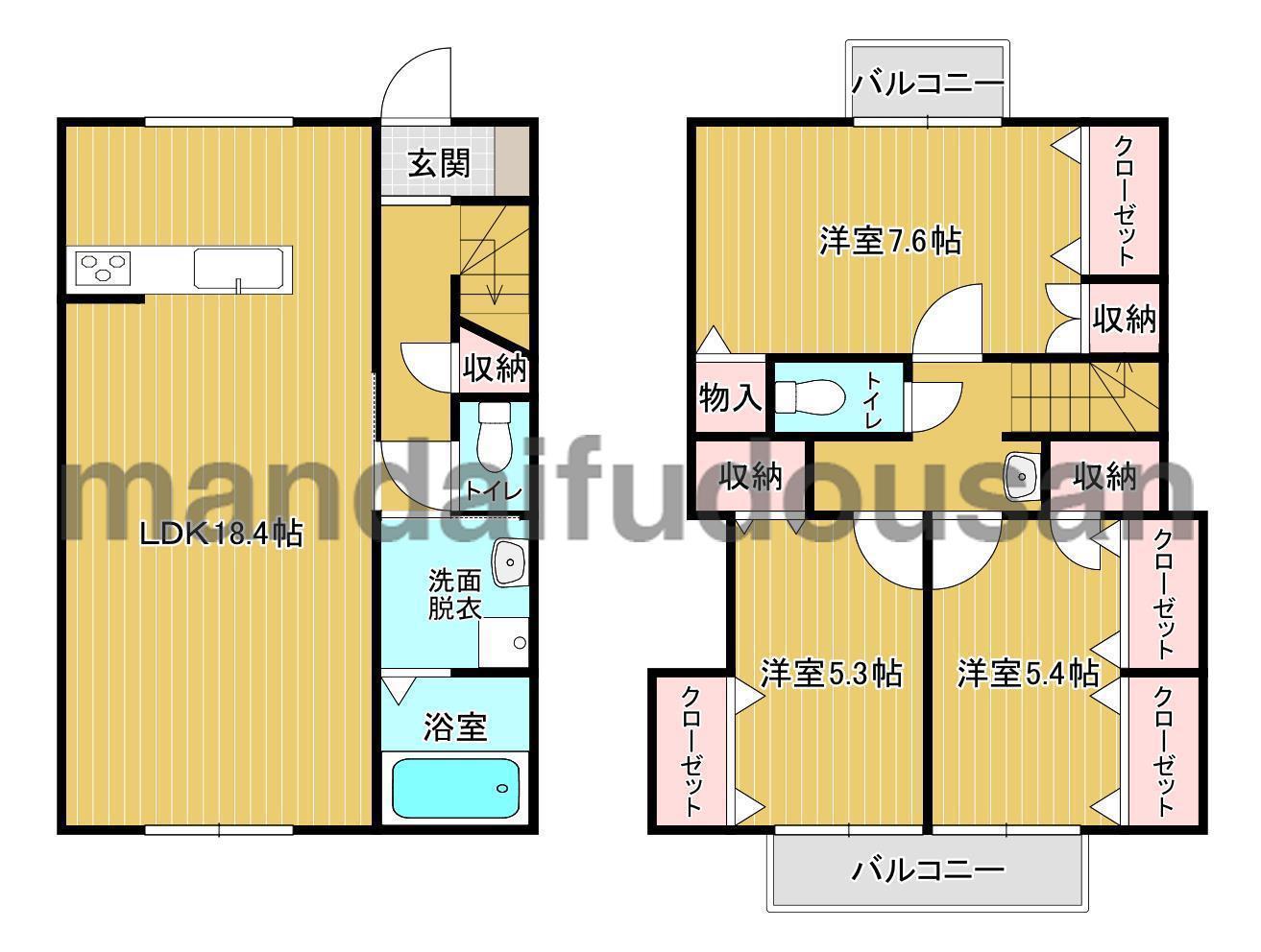 GFB-G(3LDK/1階)の間取り写真