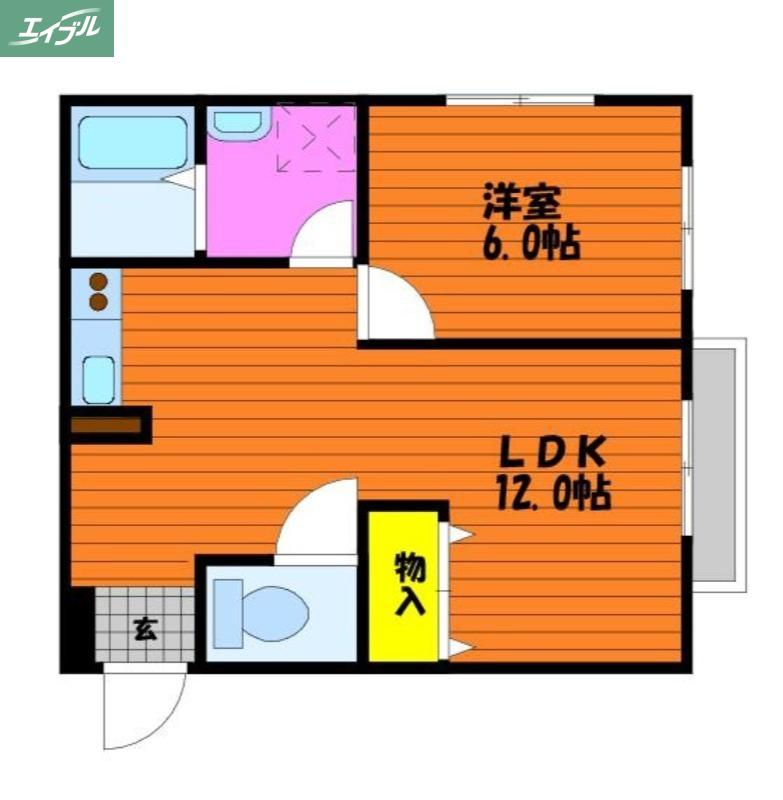 ハイム331(1LDK/2階)の間取り写真