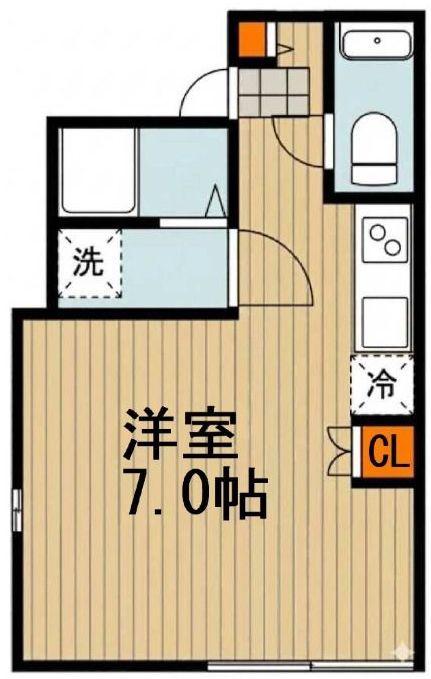 ヨウコースクウェア板橋イースト(ワンルーム/4階)の間取り写真