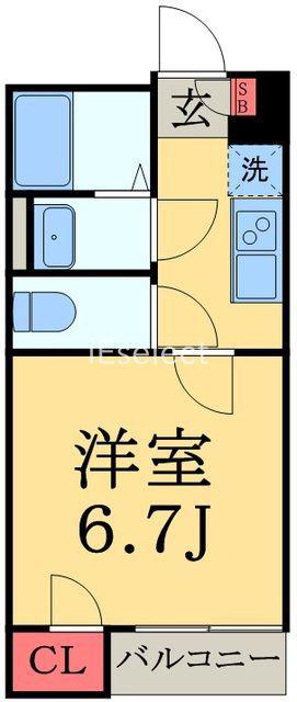 LNコルツァ(1K/2階)の間取り写真