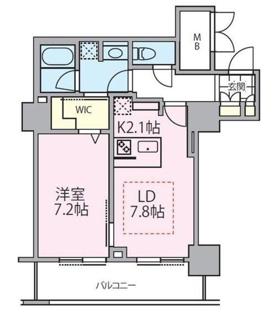 ロイヤルパークスタワー南千住(1LDK/10階)の間取り写真