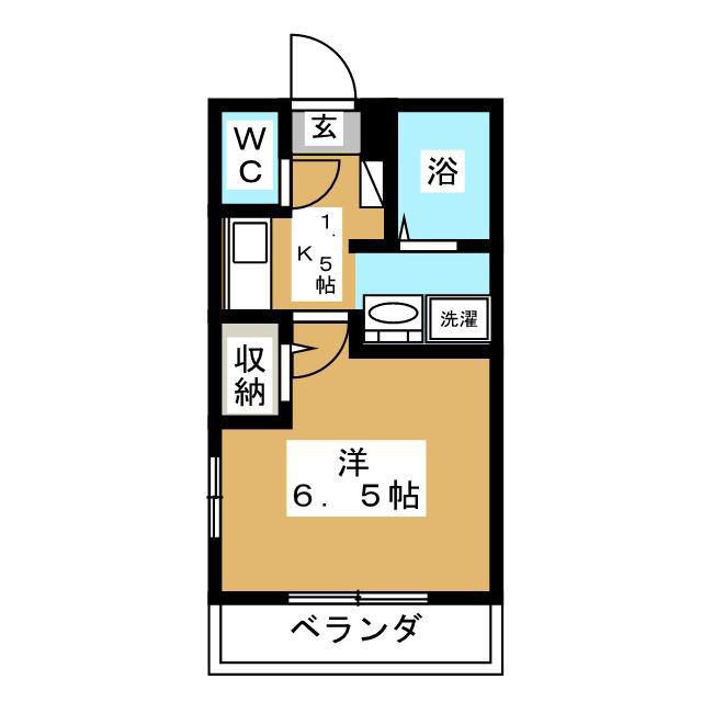 クレセントフクミ(1K/2階)の間取り写真