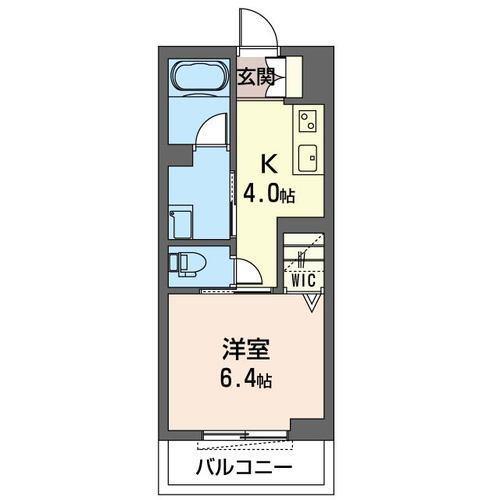 フェリーチェ(1K/3階)の間取り写真