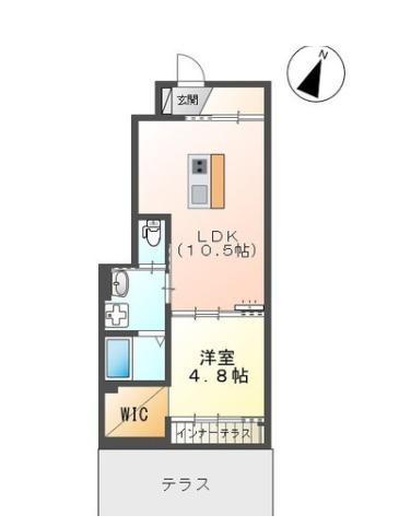 ソフィア(1LDK/1階)の間取り写真