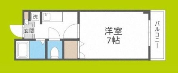 メゾンアリュール(1K/2階)の間取り写真