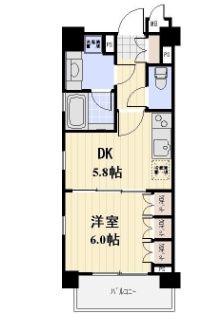 プロスペクト大森海岸(1DK/7階)の間取り写真