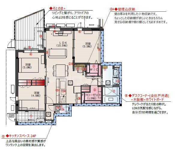 FORESTGRANDE I(3LDK/1階)の間取り写真