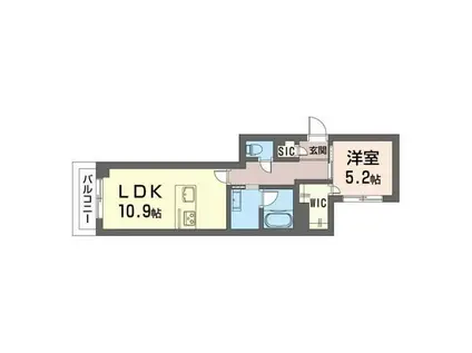 イノヴェーゼ(1LDK/3階)の間取り写真