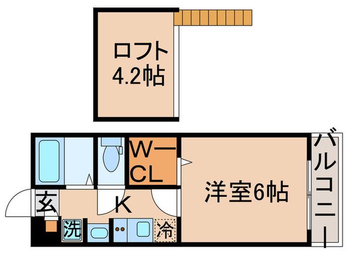 ベラージュ(1K/3階)の間取り写真