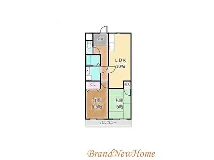 プレステージハイツ(2LDK/2階)の間取り写真