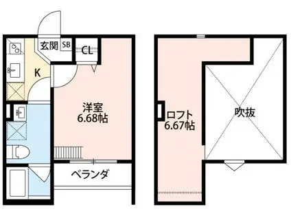 GRANDE MARE 堺東(1K/1階)の間取り写真