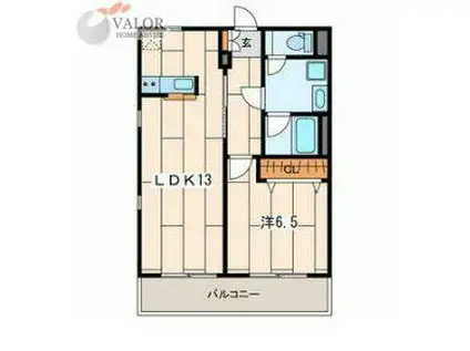 NAVONA・K(1LDK/1階)の間取り写真