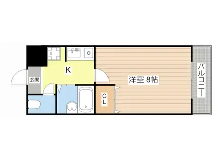 センチュリー玉川(1K/3階)の間取り写真