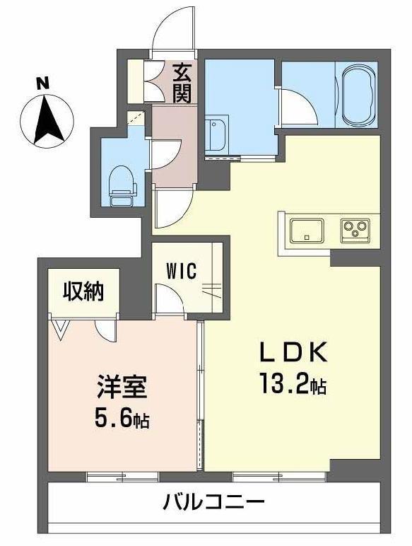 スマイリング桜田(1LDK/1階)の間取り写真