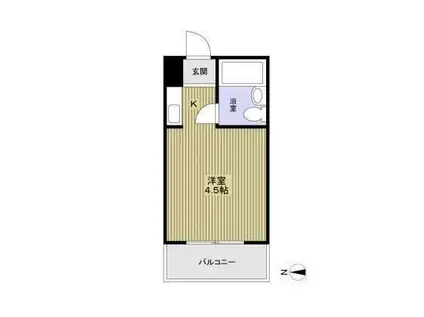 ルネッサンス32番館(ワンルーム/4階)の間取り写真